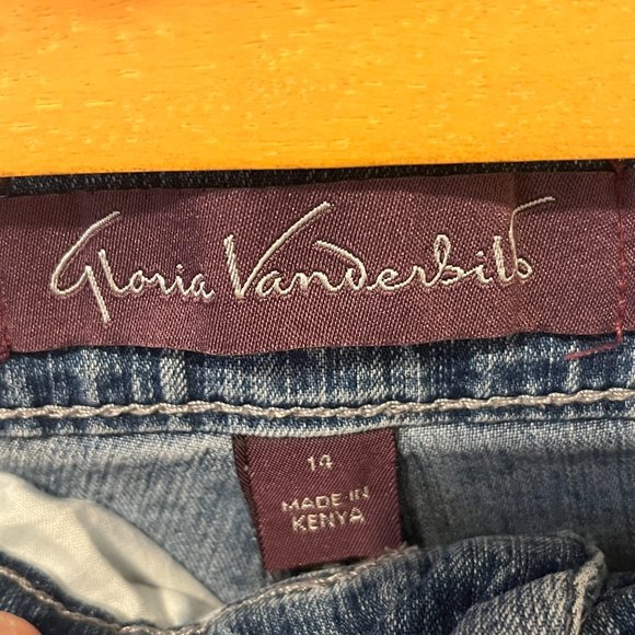 GLORIA VANDERBILT | Women's Amanda Jean Capri Blue Size 14 - Picture 6 of 6